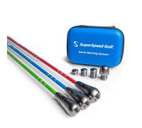 SuperSpeed Golf Speed Sticks Pro | Nouveau modèle 2025 | Système d'entraînement à la vitesse de swing utilisé par Padraig Harrington | Gain de vitesse et de distance | Protocoles d'entraînement
