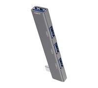 SuperSpeed USB Expansion Hub - 4 Way Data Dock, Fast Transfer Peripheral Connector, Portable PC Accessory | External USB Port Multiplier Designed for Notebook Desktop Input Devices