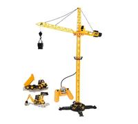 Superstar Grue de chantier télécommandée 120 cm avec 2 véhicules