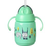 Superstar Tasse sans écoulement avec paille 6m+ 300 ml 1 pc, Vert