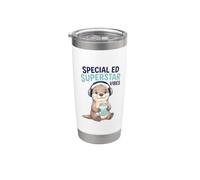 Superstar Vibes Education Otter a besoin des enseignants Gobelet isotherme en acier inoxydable double paroi