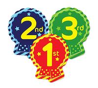 SuperStickers Lot de 60 autocollants pour 1er, 2ème, 3ème rosette