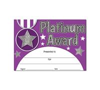 SuperStickers Platinum Award - Certificat étincelant A5 - DMC14253