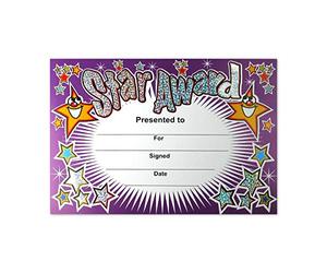 SuperStickers Star Award DMC10014 Lot de 20 certificats A5