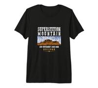 Superstition Mountain, Arizona T-Shirt Haut de Gamme