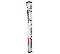 SuperStroke Traxion Pistolet GT Tour Grip de Putter de Golf, Mixte, SUPTPGTTWRG, Blanc/Gris/Rouge, GT Tour