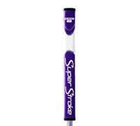 SuperStroke Zenergy Flatso 1.0 Grip de putter de golf non conique, technologie Spyne améliorée, Tech-Port et nouvelle texture multi-zones, violet/blanc