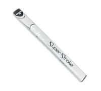 SuperStroke Zenergy Flatso Grip de putter de golf non conique, technologie Spyne améliorée, Tech-Port et nouvelle texture multi-zones, blanc/noir 43,2 cm