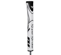 SuperStroke Zenergy Pistol 2.0 Grip de putter de golf non conique, technologie Spyne améliorée, Tech-Port et nouvelle texture multi-zones, blanc/noir