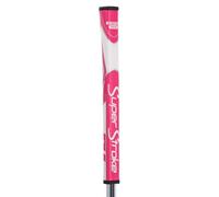 SuperStroke Zenergy Pistol Tour Golf Putter Grip with No Taper Enhanced SPYNE Technology, New Multi-Zone Texturing and Tech-Port, Pink/White