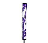 SuperStroke Zenergy Pistol Tour Grip de putter de golf non conique, technologie Spyne améliorée, Tech-Port et nouvelle texture multi-zones, violet/blanc