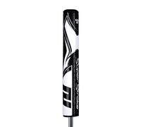 SuperStroke Zenergy - Tour 5.0 - Grip de putter de golf non conique, technologie Spyne améliorée, Tech-Port et texture multi-zones innovante, noir/blanc