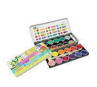Supertabs JOLLY, 24 Couleurs Opaques, y Compris Deux pinceaux et Un Blanc Opaque, Haute densité de pigments, Couleurs Lumineuses et saturées