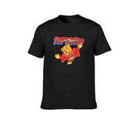 Superted T-Shirt Mens Casual Tee T-Shirt Black M
