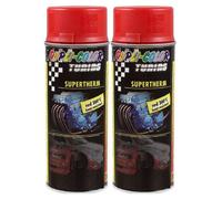 Supertherm red 300°C 2x 400 ml. - spray de peinture résistant à la chaleur