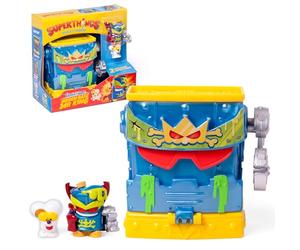 SUPERTHINGS -Base Secrète de Mr King. La Base secrète de Mr King Issue de la série animée Superthings: Les Super Héros de Kaboom City. Contient 1 Base Secrète, 1 Mr King Exclusif, 1 Ron Ron Exclusif