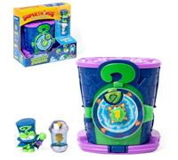 SUPERTHINGS - Base Secrète Enigma. La Base secrète d’Enigma Issue de la série animée Superthings: Les Super Héros de Kaboom City. Contient 1 Base Secrète, 1 Enigma Exclusif et 1 Kazoom Exclusif