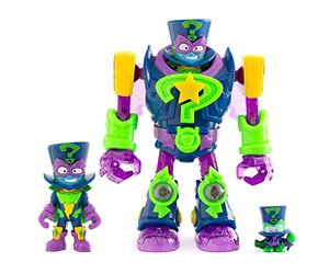 SUPERTHINGS Enigma Superbot - Articulated Hero Robot with Combat Accessories, 1 Exclusive Kazoom Kid and 1 Exclusive SuperThing