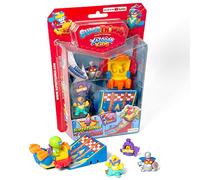 SUPERTHINGS Kazoom Kids - Blister 4 SuperThings (Comprend 1 Capitaine argenté), 1 Kazoom Slider et 1 Rampe