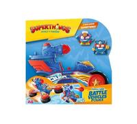 SUPERTHINGS KAZOOM POWE - Battle Vehicle Police. Véhicule de Combat Policier des héros de la série TV Superthings Kazoom Power. Contient 1 Battle Vehicle, 2 Superthings Exclusifs, 1 Projectile