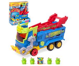 SUPERTHINGS KAZOOM Power - Mr. King Truck - Camion Mr King de la série TV Kazoom Power - Contient 1 Mr King Truck, 1 Mr King Exclusif, 4 Robotoxics, 1 Déclencheur et 3 projectiles