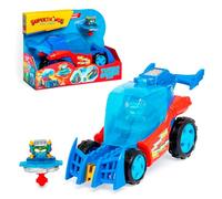 SUPERTHINGS KAZOOM Power - Turbo Spinner Hero - Véhicule avec Lanceur de Toupie - Comprend 1 Turbo Spinner et 1 Kazoom Exclusif.
