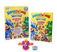 Superthings Rescue Force Series - Pack de démarrage, magazine avec guide de bande dessinée avec l'histoire de la Force de sauvetage, 1 jet de sauvetage avec effet métallique, 2 SuperThings, 1 d'entre