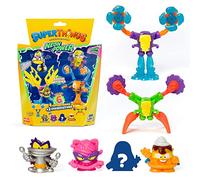 Superthings Série Neon Power, Comprend 1 Capitaine argenté et 2 exoskeletons