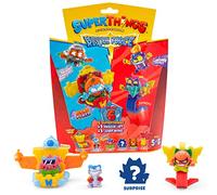 Rivals of Kaboom 8431618019627 Superthings Série Rescue Force, ce Pack Comprend 4 Figurines à Collectionner (1 Capitaine argenté Surprise et Un SuperThing avec Effet chromé) + 1 Rescue Jet et 1 Jump