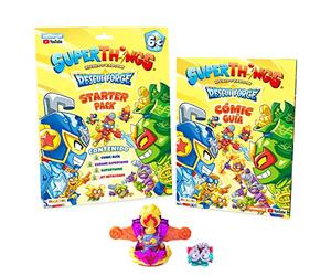 SUPERTHINGS - Série Rescue Force Magazine Qui Comprend Une Bande dessinée Guide avec l'histoire de la série + 1 Rescue Jet avec Effet métallisé + 2 superthings