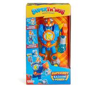 SUPERTHINGS Superbot Kazoom Power - Robot articulé avec Accessoires de Combat, 1 Kazoom Kid et 1 SuperThing exclusifs