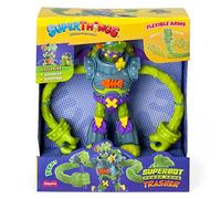 SUPERTHINGS Superbot Power Arms Trasher - Robot méchant articulé avec Bras Flexibles et Accessoire de Combat Comprend 1 Kazoom Kid Exclusif et 1 SuperThing Exclusif