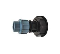 SUPERTOOL Adaptateur de réservoir IBC S60X6 pour réservoir d'eau IBC - Sortie droite de 32 mm