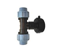 SUPERTOOL Adaptateur de réservoir IBC S60X6 pour tuyau d'eau, ajustement pour IBC, sortie de 25 mm