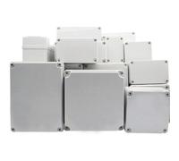 Supertool Boîte de projet, couvercle en plastique ABS IP67 Boîte de jonction électronique étanche pour instrument de bricolage (1 pièce - 125 x 125 x 100 mm), blanc