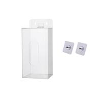 Supertool Distributeur de masque en acrylique transparent jetable pour masque facial et gants avec couvercle pour laboratoire, cuisine et restaurant - S