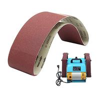Supertool HA1728N Lot de 5 bandes abrasives en oxyde d'aluminium pour travail du bois, ponceuse à bande, polissage du métal 50 mm x 686 mm Grain 1000