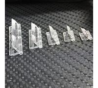 SUPERTOOL Lot de 10 charnières de porte, transparentes, 65 x 42 mm, en plastique acrylique durable pour porte, piano, armoire et piano