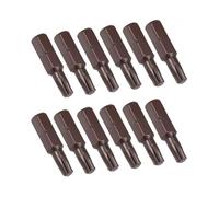 SUPERTOOL Lot de 12 embouts de tournevis Torx 25 mm à tige hexagonale magnétique pour tournevis électriques et perceuses (T15)