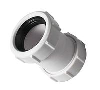 Supertool Lot de 2 connecteurs à compression droits en PVC pour baignoire, évier de cuisine, bac de douche, pièce humide 1/2" 40 mm