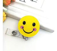 Supertool - Lot de 2 porte-badges rétractables avec clip de ceinture - Porte-badge ID élégant et mignon - Porte-clés rétractable pour porte d’accès - Pour filles, infirmières, enseignants, étudiants