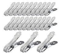 Supertool Lot de 40 clips pour film de serre, 5 cm, en acier inoxydable, clips de fixation solides pour couverture de plantes et vêtements