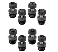 Supertool Lot de 8 pieds de nivellement réglables, M8 x 25 mm, pieds de nivellement de meubles, protection de sol réglable pour table de bureau