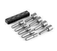 SUPERTOOL Lot de 9 douilles pour tourne-écrous métriques de 6,35 mm pour bricolage, travail du bois, réparation de machines professionnelles (5-13 mm)