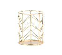 Supertool Maille métallique dorée, porte-pinceaux/stylo/stylo, organisateur de maquillage, fourchette et couteau, exquis, beau et durable (1 pièce)