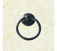 SUPERTOOL Poignées vintage à anneaux pour tiroir - 1 pièce - Pour boîte à bijoux, placard de cuisine - Noir