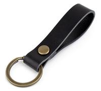 Supertool Porte-clés universel vintage en cuir synthétique pour clés de maison, amis, affaires, cadeau, Noir , Compact, Exquis