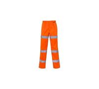 SuperTouch Pc38982 3 bandes haute visibilité Pantalon, Long, Long, 76,2 cm Tour de taille, Orange