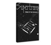 Supertramp Album de musique Crime of The Century - Poster sur toile - Décoration murale pour salon, chambre à coucher - Style cadre - 60 x 90 cm