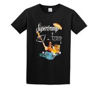 Supertramp T-Shirt Men Round Neck Clothing Black XXL